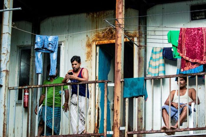 Living conditions for many migrant workers in the Maldives are tough