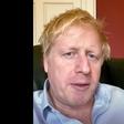 Bris Johnson in self-isolation in Downing Street on April 3