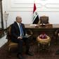 President Barham Saleh (L) meets with Prime Minister-designate Adnan al-Zurfi in Baghdad