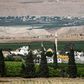 Jordanian villages can be seen in the background just kilometres from the Palestinian village of Ayn al-Bayda lying in the Jordan Valley in the occupied West Bank