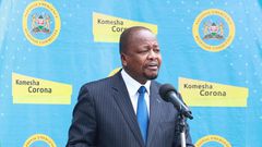 Health CS Mutahi Kagwe warns Kenyans on President Uhuru Kenyatta's much awaited speech on June 6th