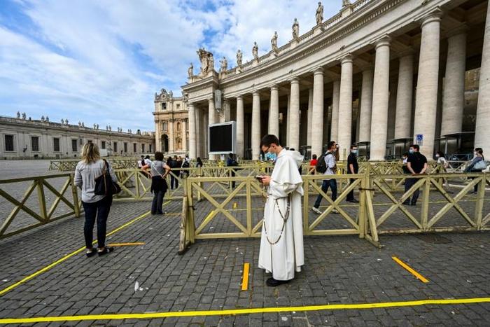 St. Peter's Basilica in the Vatican City was one of the major religous sites to reopen Monday
