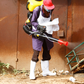 A local resident fumigates an area in Ruaka, Kiambu County (Photo: Courtesy)