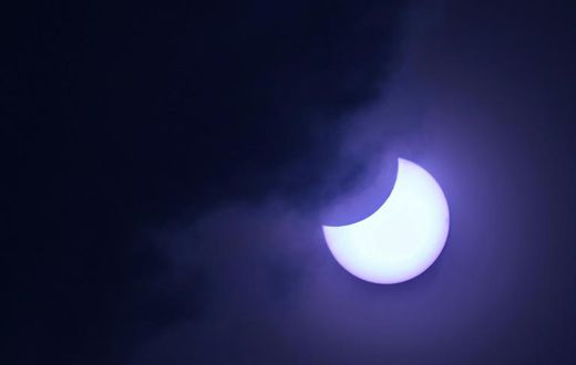 Annular eclipses occur when the Moon -- passing between Earth and the Sun -- is not quite close enough to our planet to completely obscure sunlight