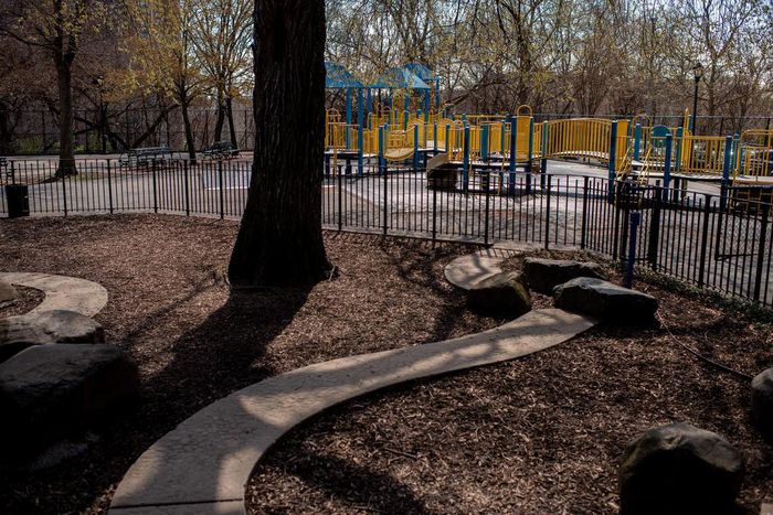 Cooped-Up Children Lose Refuge as New York City Playgrounds Are Closed