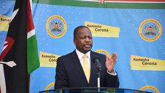 Cost of quarantine to be paid by the government starting today - Health CS Mutahi Kagwe