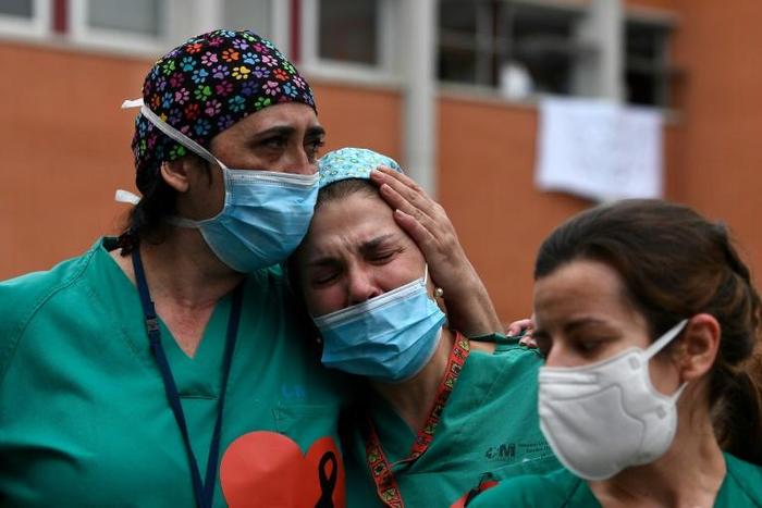 Healthcare workers have also faced the lose of colleagues to the virus they are battling