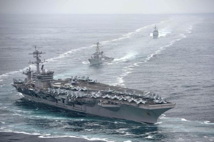 The USS Theodore Roosevelt aircraft carrier has more than 5,000 personnel on board