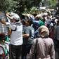 In a large street market in Damascus, customers perused stalls days ahead of the Eid al-Fitr holiday, which marks the end of the Islamic holy month of Ramadan