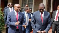 File Image of Senator Kindiki with DP William Ruto.