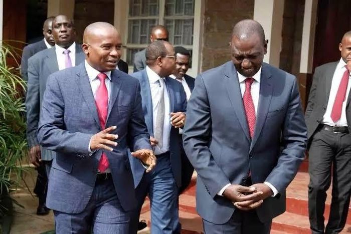 File Image of Senator Kindiki with DP William Ruto.