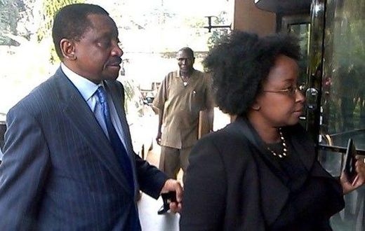 James Orengo (left) with his wife and personal lawyer Betty Murungi