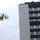 A P-art Studio picture shows a Hermes V8MT medical drone made by Spartaqs transporting coronavirus tests between two Warsaw hospitals