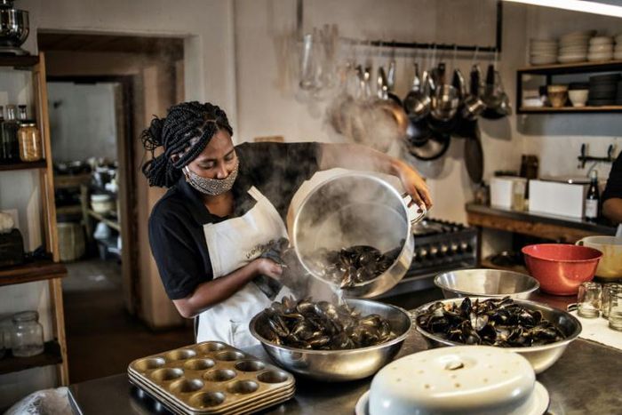 Mussel power: Wolfgat's speciality is seafood and ingredients foraged from the ocean