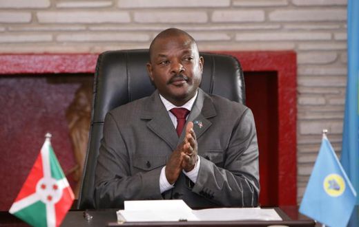 Burundi has been in turmoil since President Pierre Nkurunziza (pictured June 2018) announced in April 2015 that he intended to stand again for the presidency