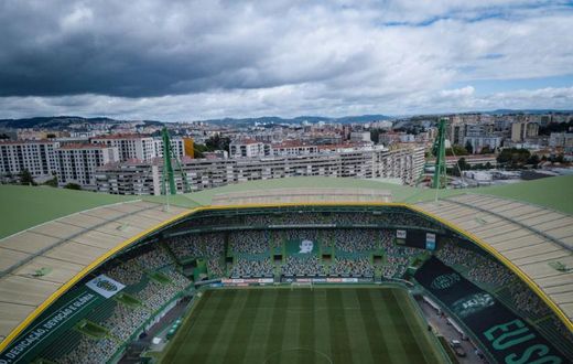 The Estadio Jose Alvalade, one of two stadiums in Lisbon scheduled to host matches in the Champions League final eight in August