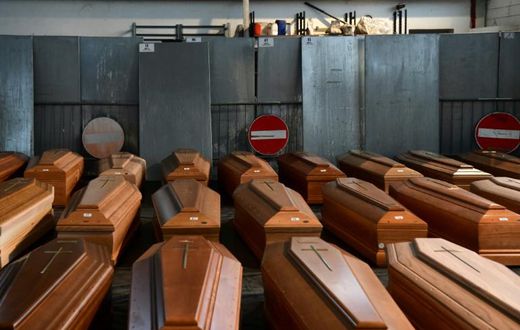 The endless flood of victims forced the city of Bergamo at Italy's northern epicentre of the pandemic to send still more bodies to less burdened crematoriums