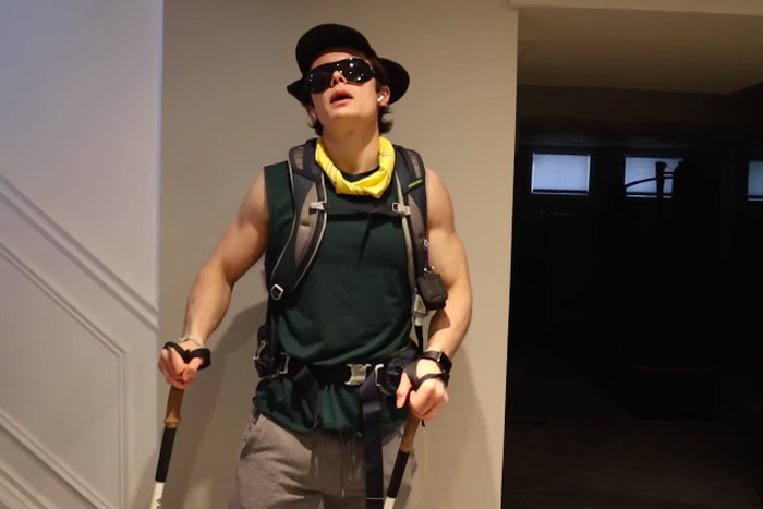 This Guy Climbed to Everest Base Camp in His House