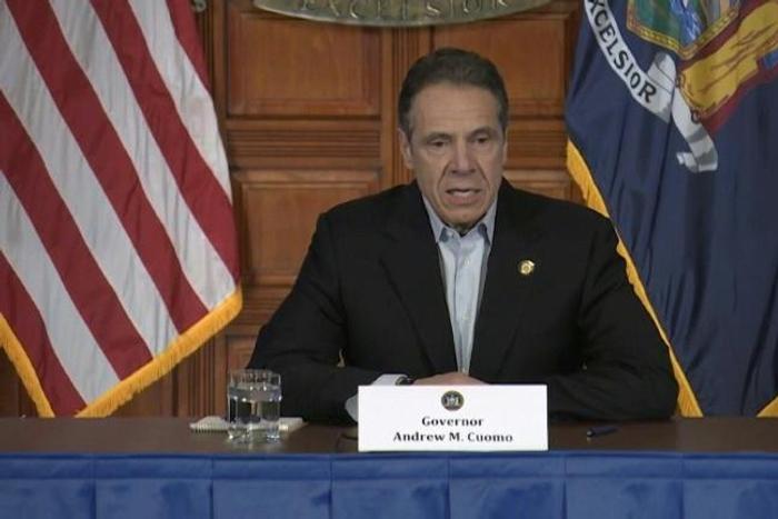SOUNDBITENew York state's coronavirus toll rose at a devastating pace to 3,565 deaths Saturday, Governor Andrew Cuomo says, up from 2,935 the previous day, the largest 24-hour jump recorded there.