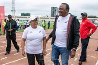 Watch Uhuru cross the finish line after competing at the First Lady’s Beyond Zero Half Marathon [Video]