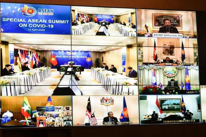 Vietnam's Prime Minister Nguyen Xuan Phuc waits for the start of the ASEAN meeting