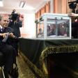 Algerian President Abdelaziz Bouteflika casting his ballot during parliamentary elections in 2017