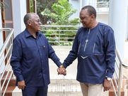 File image of Tanzania's President John Magufuli with President Uhuru Kenyatta. 2 Kenyan journalists from Elimu TV facing jail after crossing to Tanzania without work permits