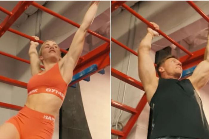 Watch a Bodybuilder Take on a Gymnast in Ninja