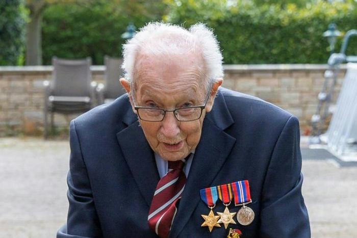 Moore originally planned to raise £1,000 for a National Health Service charity