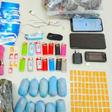 Contraband confiscated from the mail of inmates in NSW prisons, shown in this photo released on May 17