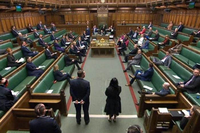 Only 50 MPs will be able to sit in the 650-strong House of Commons