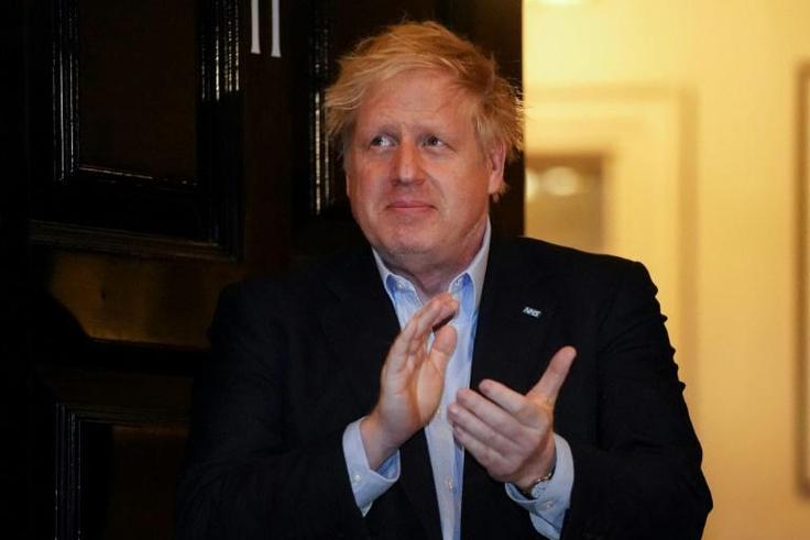 Johnson was last seen on Thursday night, joining in a weekly round of applause in appreciation of healthcare workers