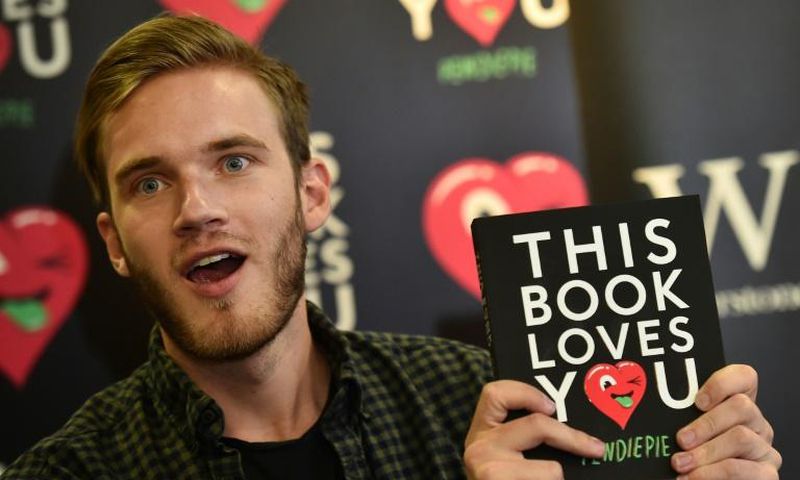Swedish video star Felix Kjellberg, aka PewDiePie, is seen in a 2015 photo