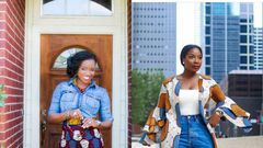 Denim and ankara styles