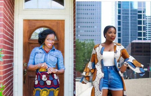 Denim and ankara styles