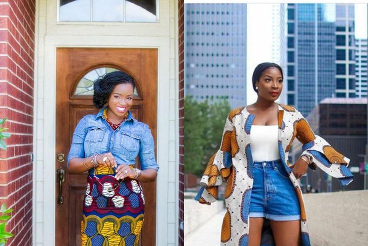 Denim and ankara styles