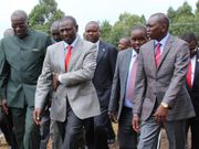 DP William Ruto with MP Oscar Sudi and other leaders
