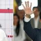 Washington suggested that both leftist Venezuean president Nicolas Maduro (L) and his rival Juan Guaido -- previously backed by the US -- step aside in favour of a transitional administration made up of members of both their parties