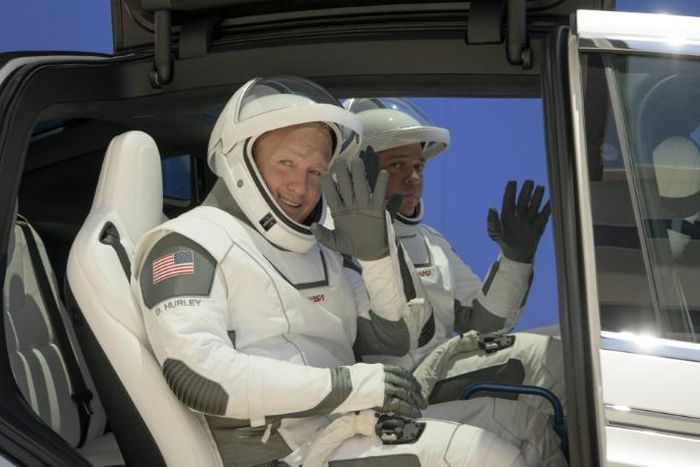 With their crew cuts, cool demeanor, short and precise sentences, Robert Behnken and Douglas Hurley have all the traditional hallmarks of the men of NASA