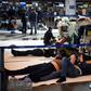 Travellers wait for flights to get back home at Moscow's Vnukovo airport