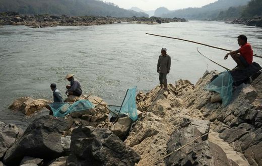 Villagers along the Mekong River in Laos and Thailand say their fish catch has dwindled as dams have come online