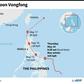 Map showing the path of Typhoon Vongfong appoaching the coast of the Philippines on Thursday.