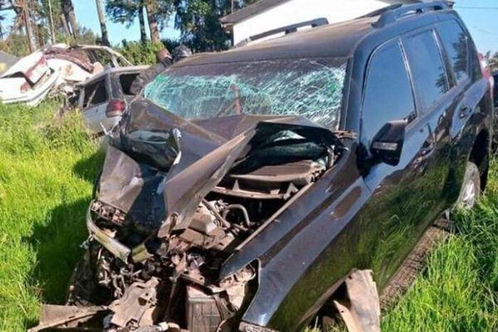 The car in which Jubilee Party Secretary-General Raphael Tuju was travelling in when he was involved in an accident along the Nairobi-Nakuru Highway on February 12, 2020