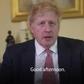 British Prime minister Boris Johnson speaks for the first time after leaving hospital