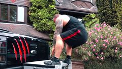 Eddie Hall Does Box Jumps on His Leg Day Workout