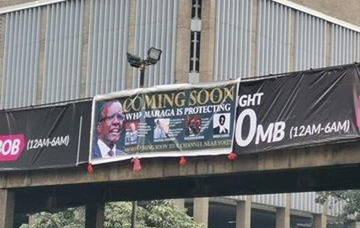 Banners threatening to expose Maraga erected on various roads