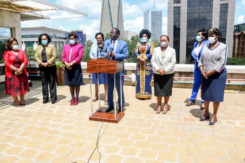 Details of Raila Odinga's meeting with these 8 women leaders at Capitol Hill