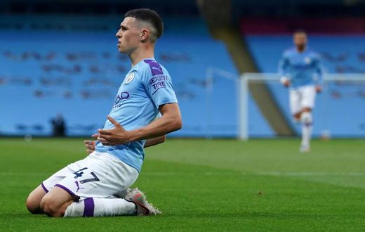 Manchester City midfielder Phil Foden has scored four Premier League goals since the restart