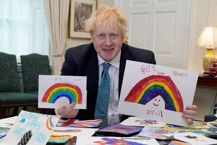 Boris Johnson first announced he had contracted COVID-19 on March 27 but failed to shake the illness after a week of self-isolation