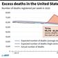 Excess deaths in the United States since early January, and details of excess deaths in New York